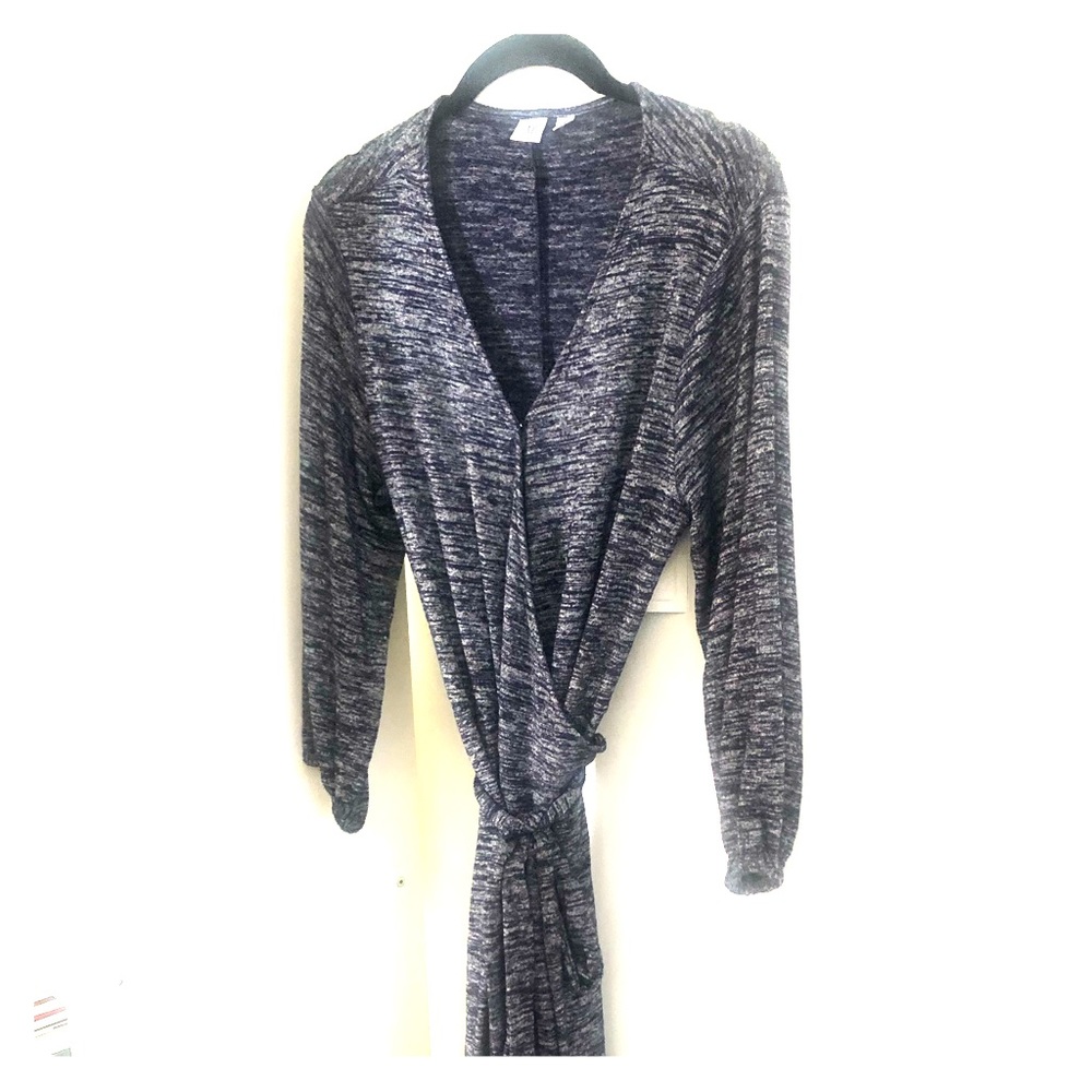 Soft blue marled wrap dress - never worn